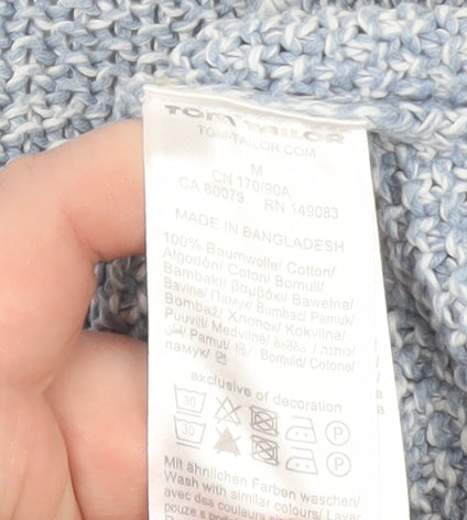 Tom Tailor Men's Blue Cotton Knit Pullover Jumper M