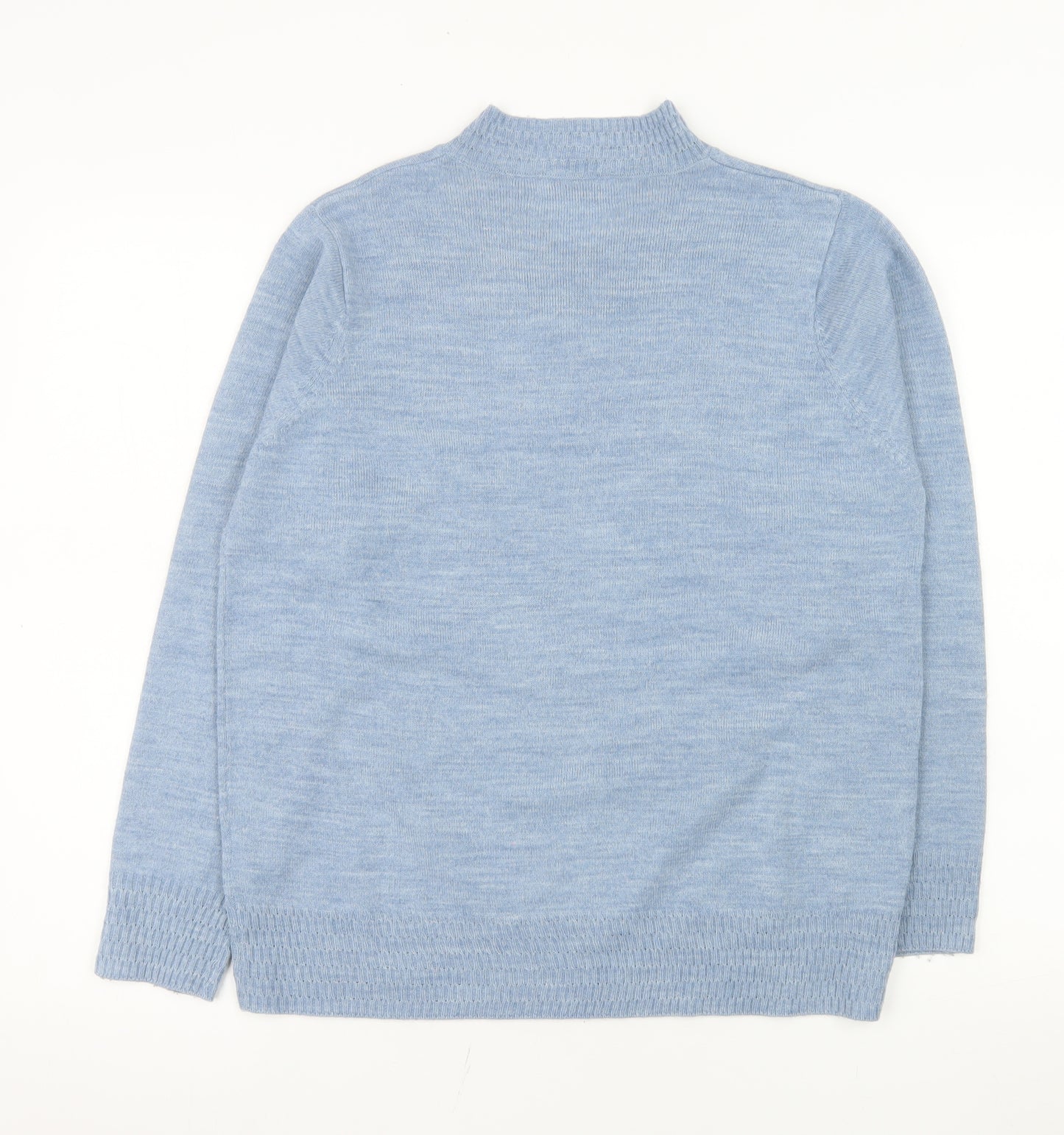 Honor Millburn Women's Blue Knit V-Neck Long Sleeve Jumper Size M 14-16