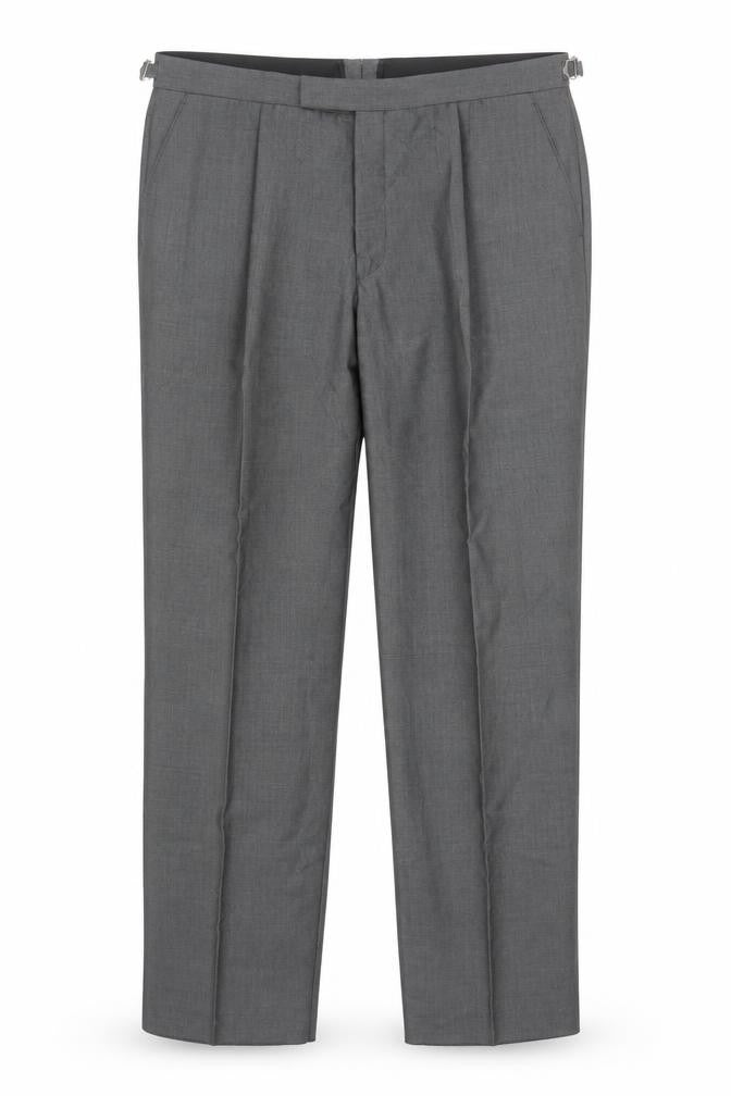 Torre Cerimonia Men's Grey Wool Blend Dress Trousers 42L Formal Pants