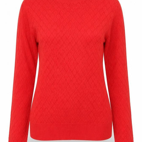 Tu Women’s Red Mock Neck Long Sleeve Knit Top Size 14