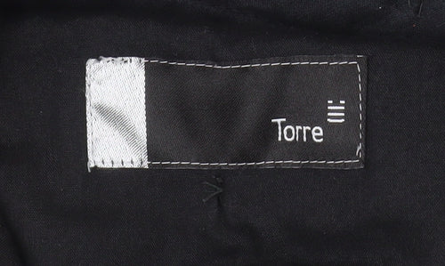 Torre Men's Grey Wool Blend Pleated Dress Trousers UK 46S