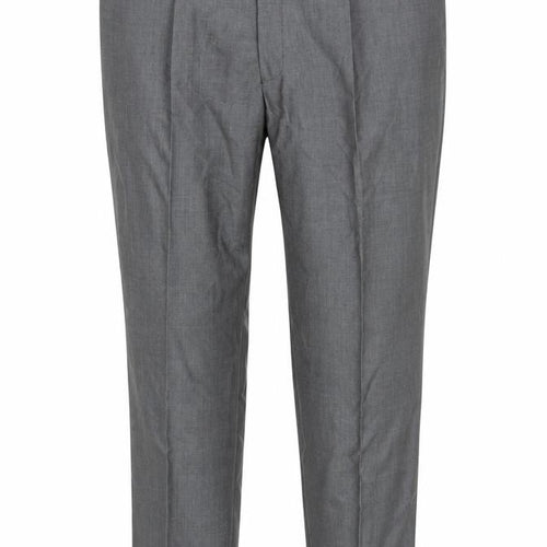 Torre Cerimonia Men's Grey Wool Blend Pleated Dress Trousers 46R