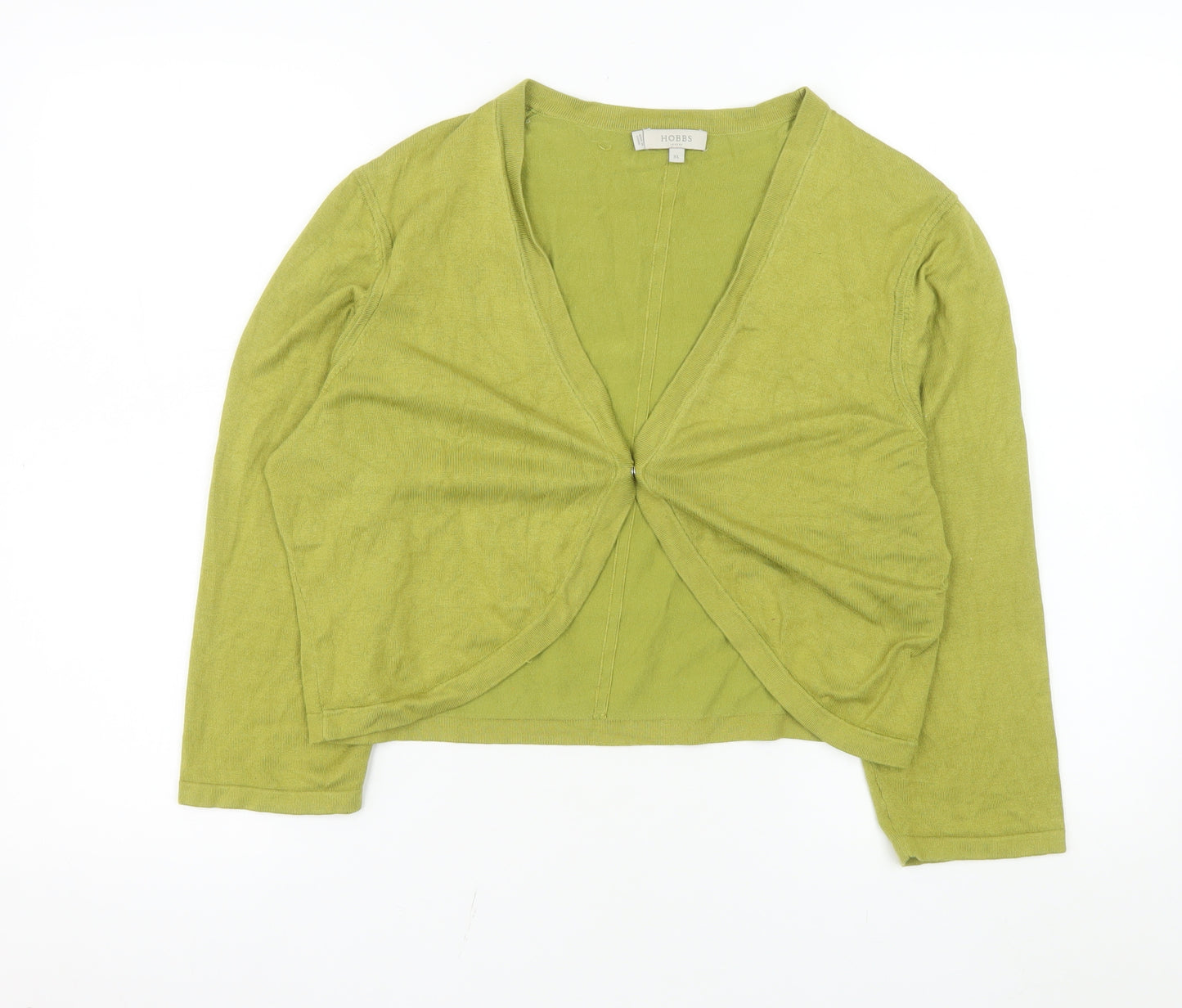 Hobbs Women Green Cardigan XL Long Sleeve Lightweight V-Neck