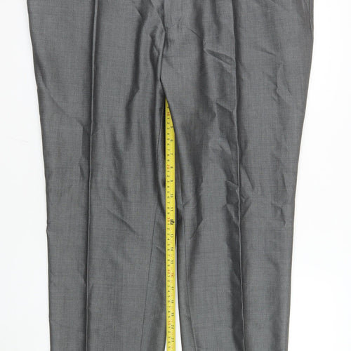 Torre Cerimonia Men's Grey Wool Blend Dress Pants Size 44S