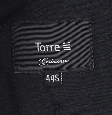 Torre Cerimonia Men's Grey Wool Blend Dress Pants Size 44S