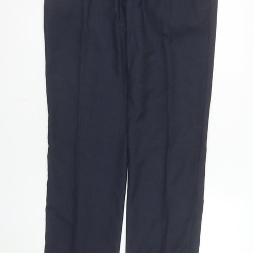 George Men’s Blue Dress Trousers 34W 33L Regular Fit Formal Pants