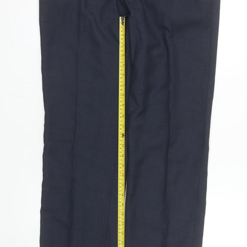 George Men’s Blue Dress Trousers 34W 33L Regular Fit Formal Pants
