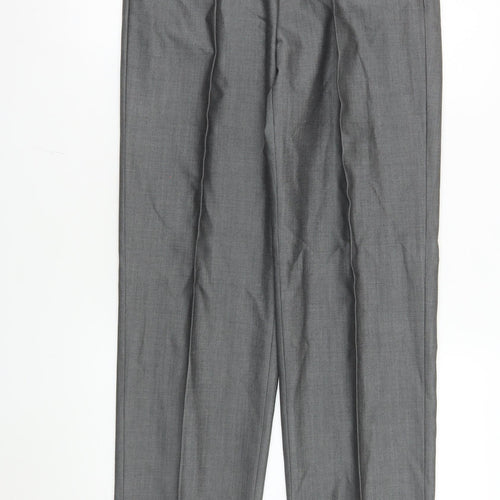 Torre Men's Grey Wool Blend Pleated Dress Pants XL 40x30