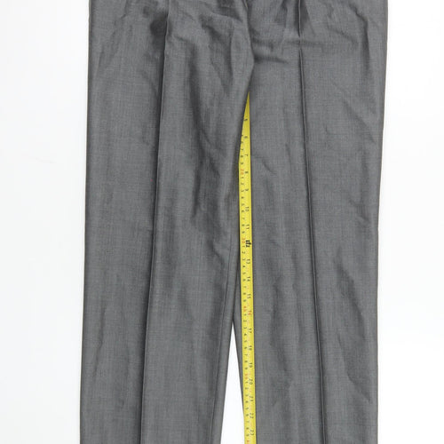 Torre Cerimonia Men's Grey Dress Pants 30.XL Classic Fit Wool Blend