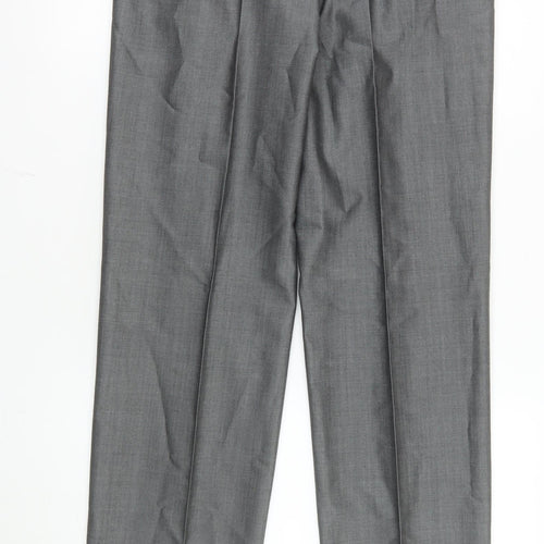 Torre Cerimonia Men's Grey Dress Pants 30.XL Classic Fit Wool Blend