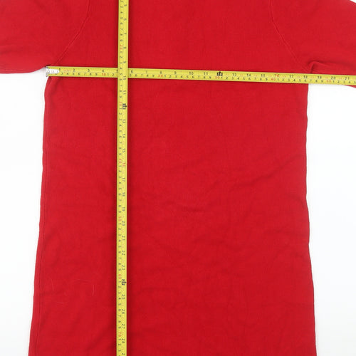 Dorothy Perkins Women Red Size 18 Shift Knit Dress