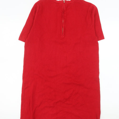 Dorothy Perkins Women Red Size 18 Shift Knit Dress