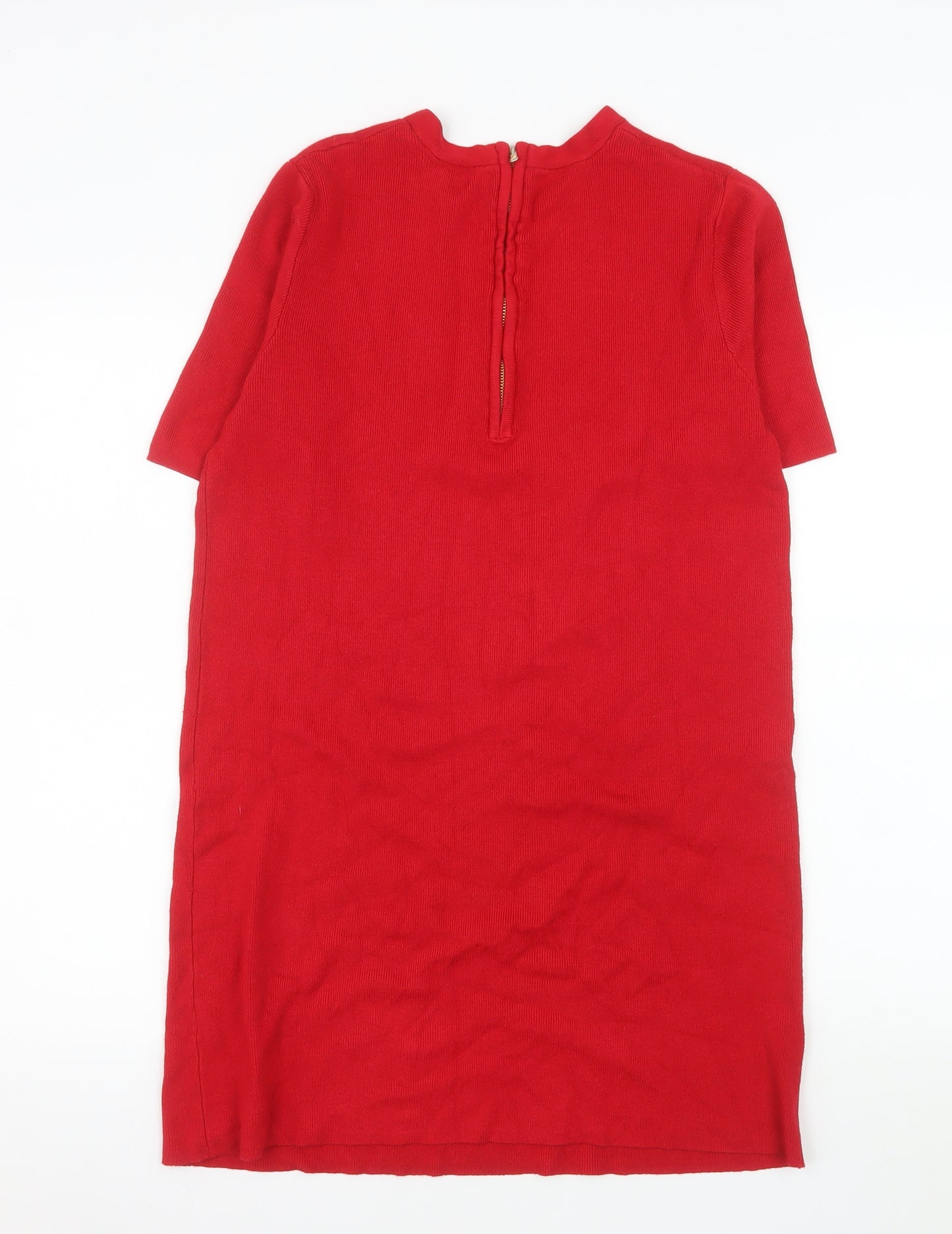 Dorothy Perkins Women Red Size 18 Shift Knit Dress