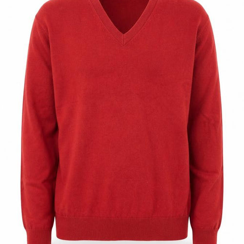 Gap Men's Red V-Neck Cotton Pullover Jumper Size M Casual Knitwear