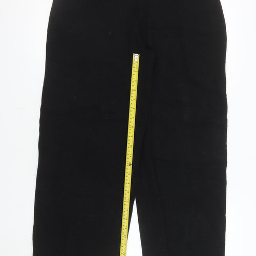 Marks and Spencer Womens Black Wool Blend Trousers Size 14