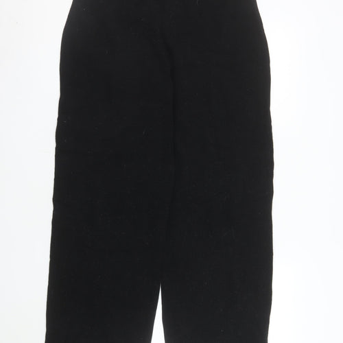 Marks and Spencer Womens Black Wool Blend Trousers Size 14