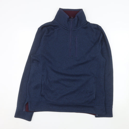Fat Face Men's Blue 1/2 Zip Fleece Sweatshirt Size L