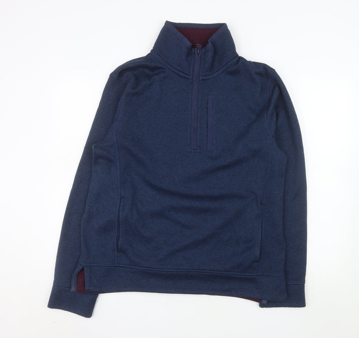 Fat Face Men's Blue 1/2 Zip Fleece Sweatshirt Size L