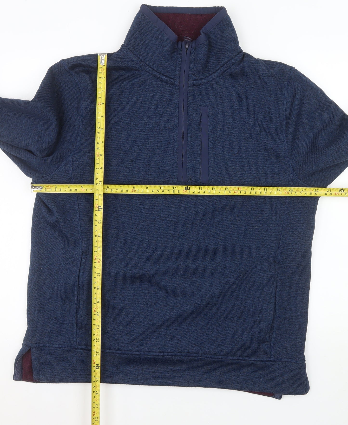 Fat Face Men's Blue 1/2 Zip Fleece Sweatshirt Size L