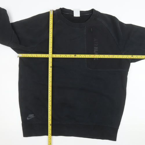 Nike Men's Black Air Max L Pullover Sweatshirt Crew Neck