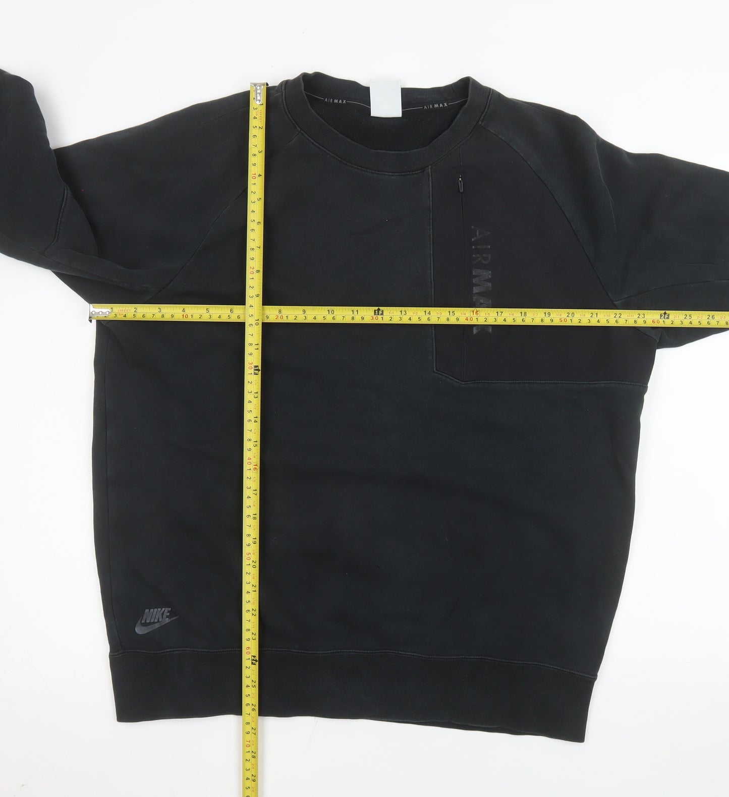 Nike Men's Black Air Max L Pullover Sweatshirt Crew Neck