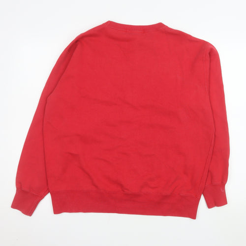 Ralph Lauren Men’s Red Cotton Crew Neck Pullover Sweatshirt Size L