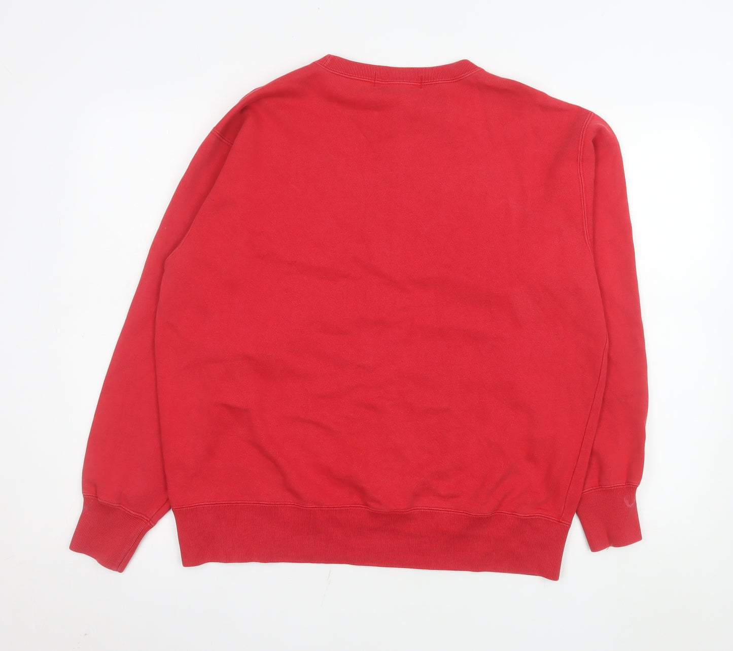 Ralph Lauren Men’s Red Cotton Crew Neck Pullover Sweatshirt Size L