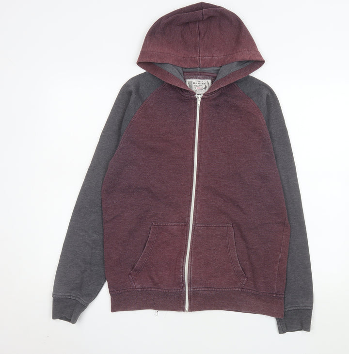 Red Herring Men's Small Multicoloured Full Zip Hoodie Jacket