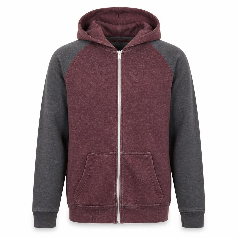 Front view of Red Herring Men's Small Multicoloured Full Zip Hoodie Jacket
