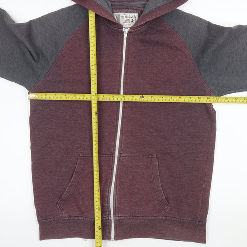 Red Herring Men's Small Multicoloured Full Zip Hoodie Jacket
