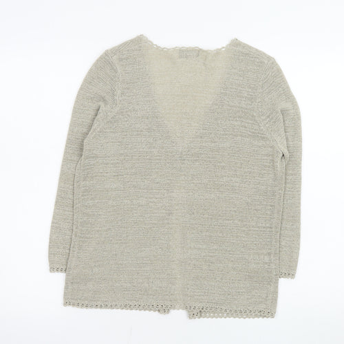 Florence & Fred Women Beige Knit Long Sleeve Cardigan Size 12