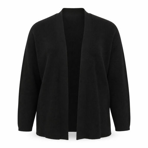 Marks and Spencer Women's Black Knit Cardigan L Relaxed Fit