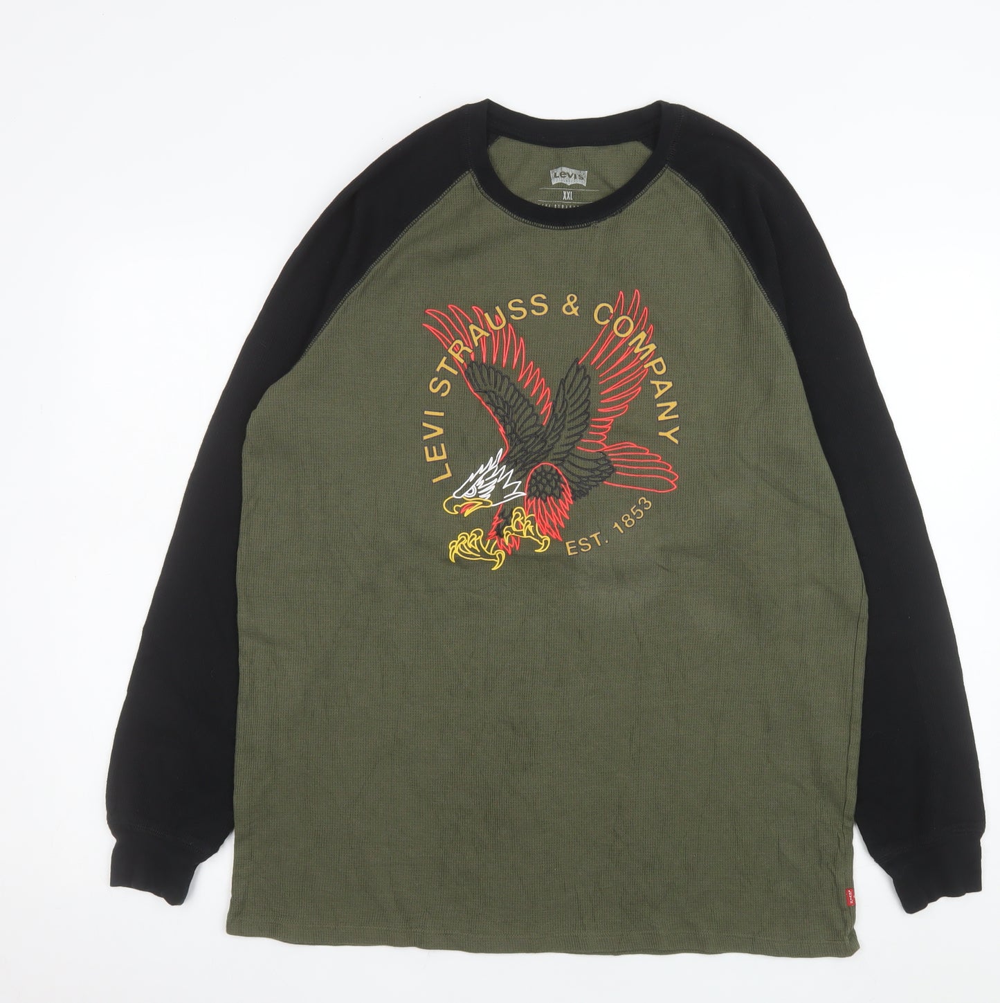 Levi’s Men’s Green 2XL Pullover Sweatshirt with Eagle Logo