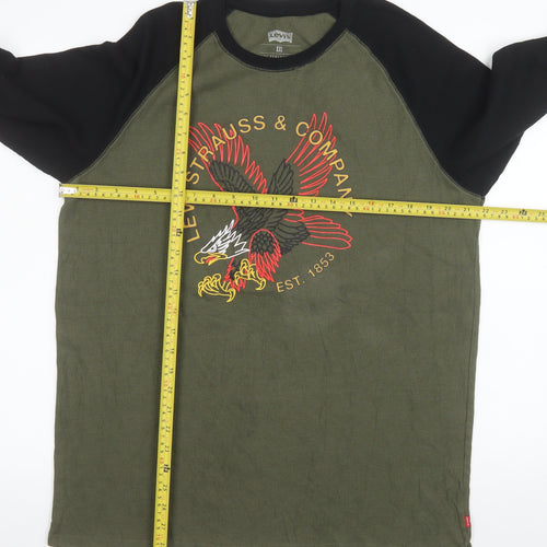 Levi’s Men’s Green 2XL Pullover Sweatshirt with Eagle Logo