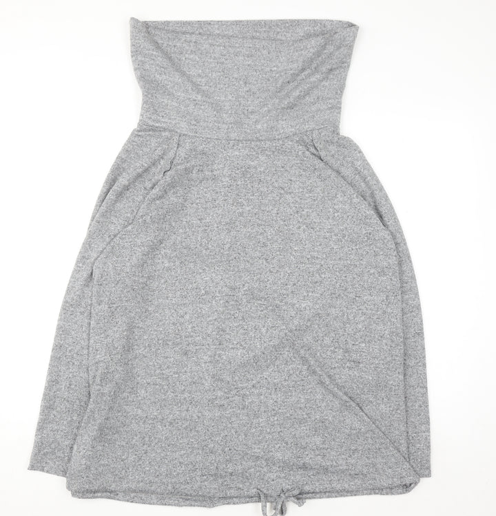 Yours Women Grey Long Sleeve Cowl Neck Pullover Sweatshirt Size 22-24