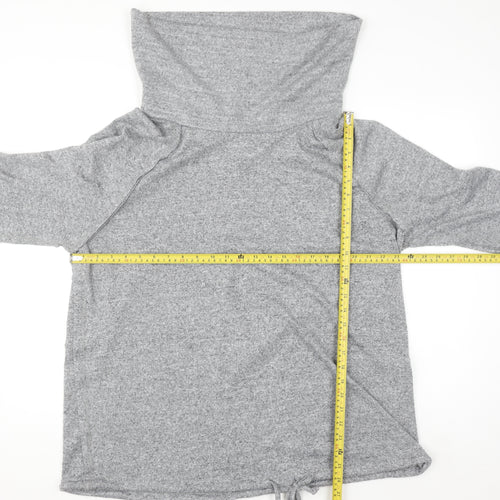 Yours Women Grey Long Sleeve Cowl Neck Pullover Sweatshirt Size 22-24