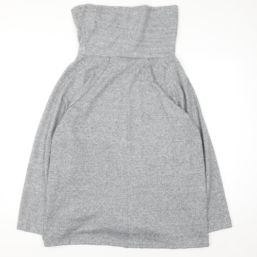 Yours Women Grey Long Sleeve Cowl Neck Pullover Sweatshirt Size 22-24