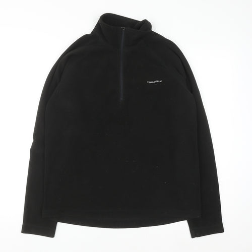 Craghoppers Men's Black Fleece 1/2 Zip Pullover Sweatshirt Size S