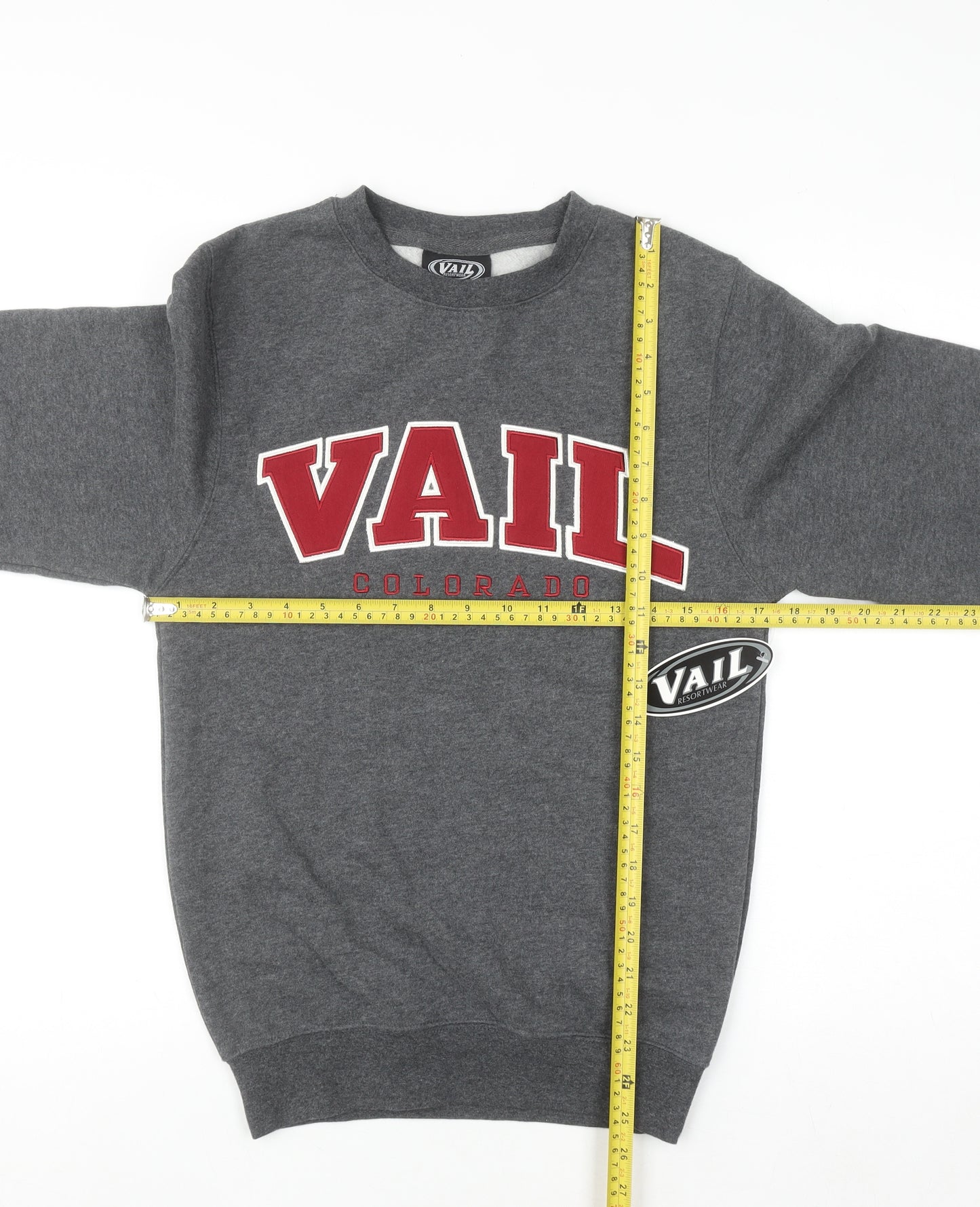 Vail Resort Wear Men's Grey Pullover Sweatshirt XS