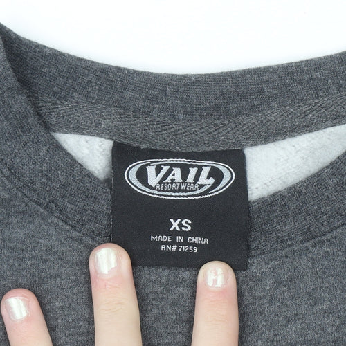 Vail Resort Wear Men's Grey Pullover Sweatshirt XS