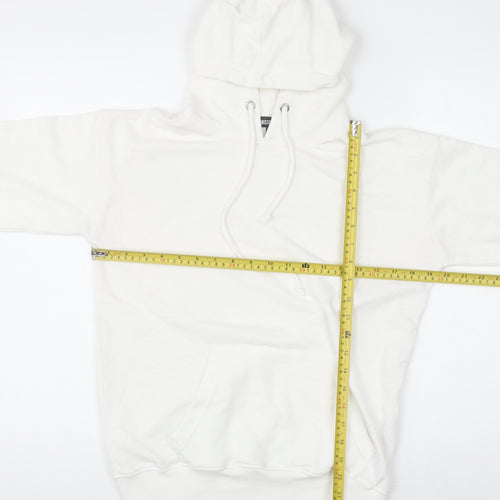 Missguided Women's White Pullover Hoodie Size 6 Cotton Blend