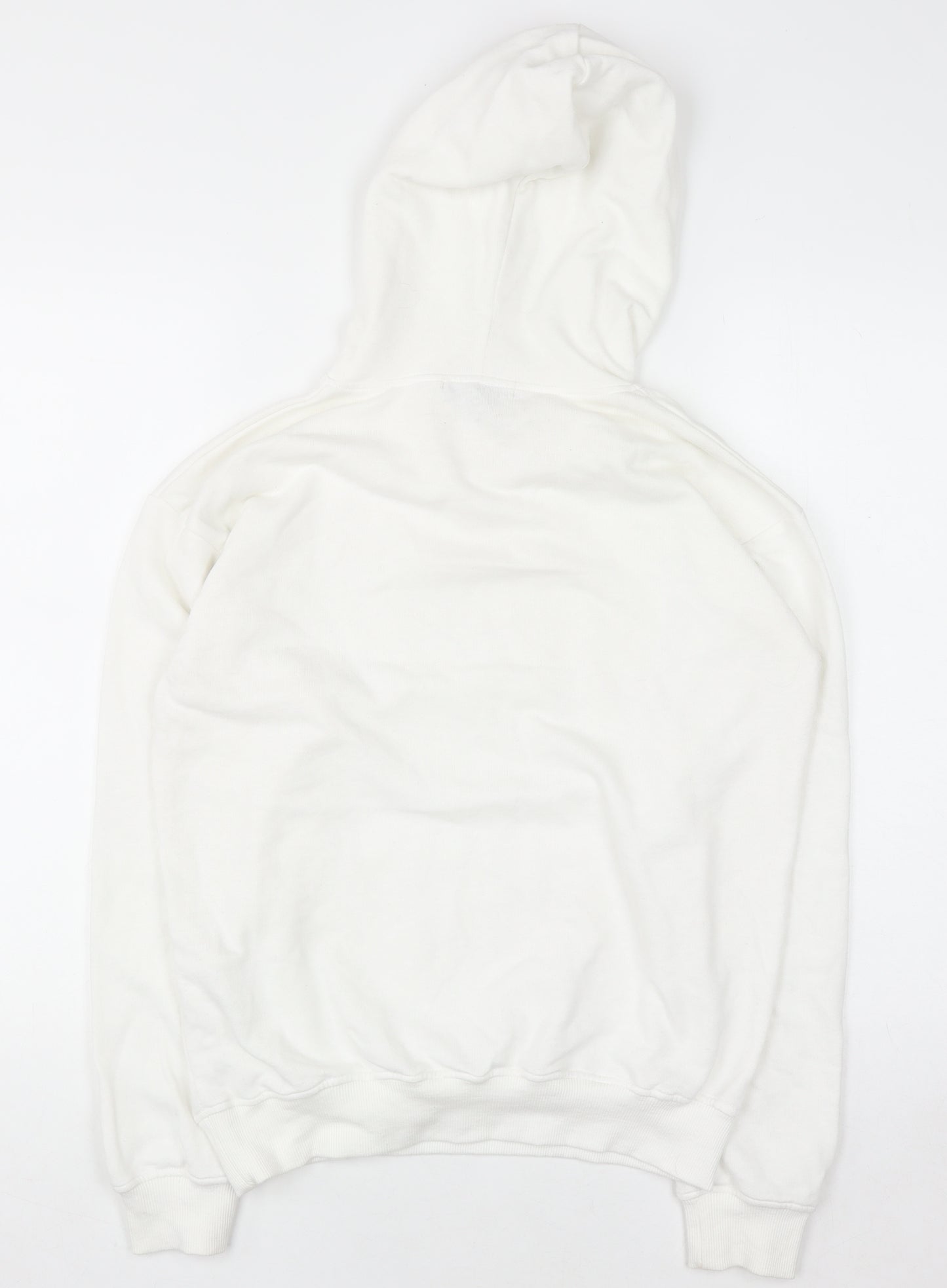 Missguided Women's White Pullover Hoodie Size 6 Cotton Blend