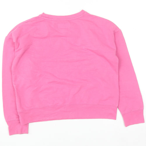 Jordan Girls Pink Crew Neck Pullover Sweatshirt 10-12 Years