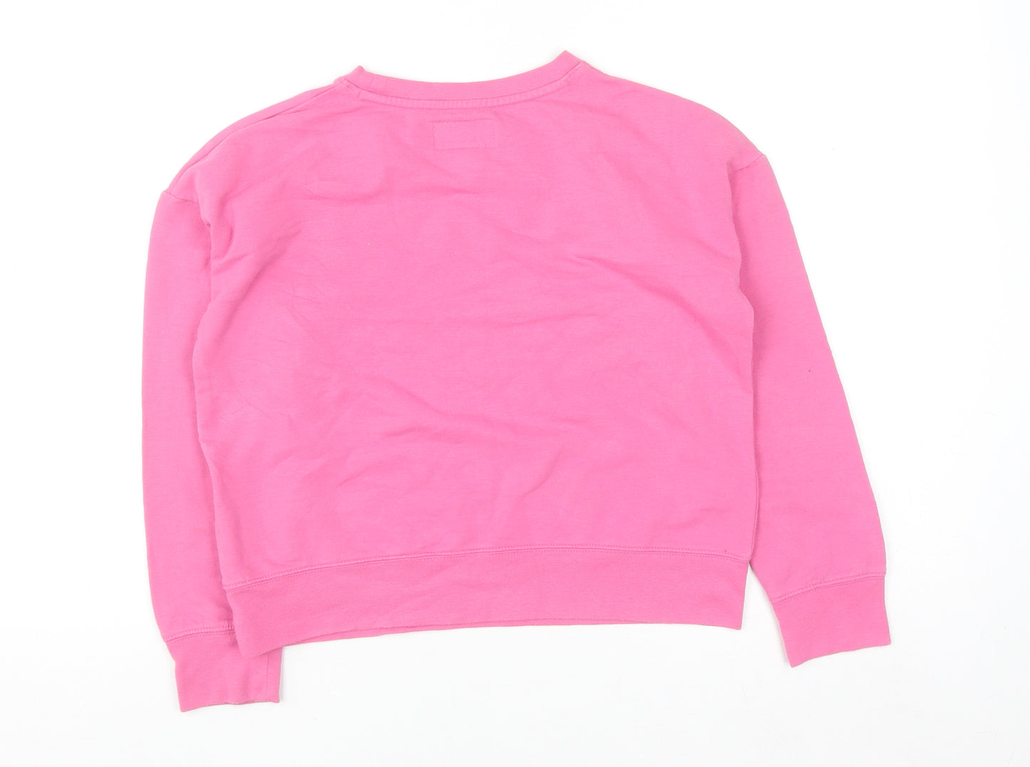 Jordan Girls Pink Crew Neck Pullover Sweatshirt 10-12 Years