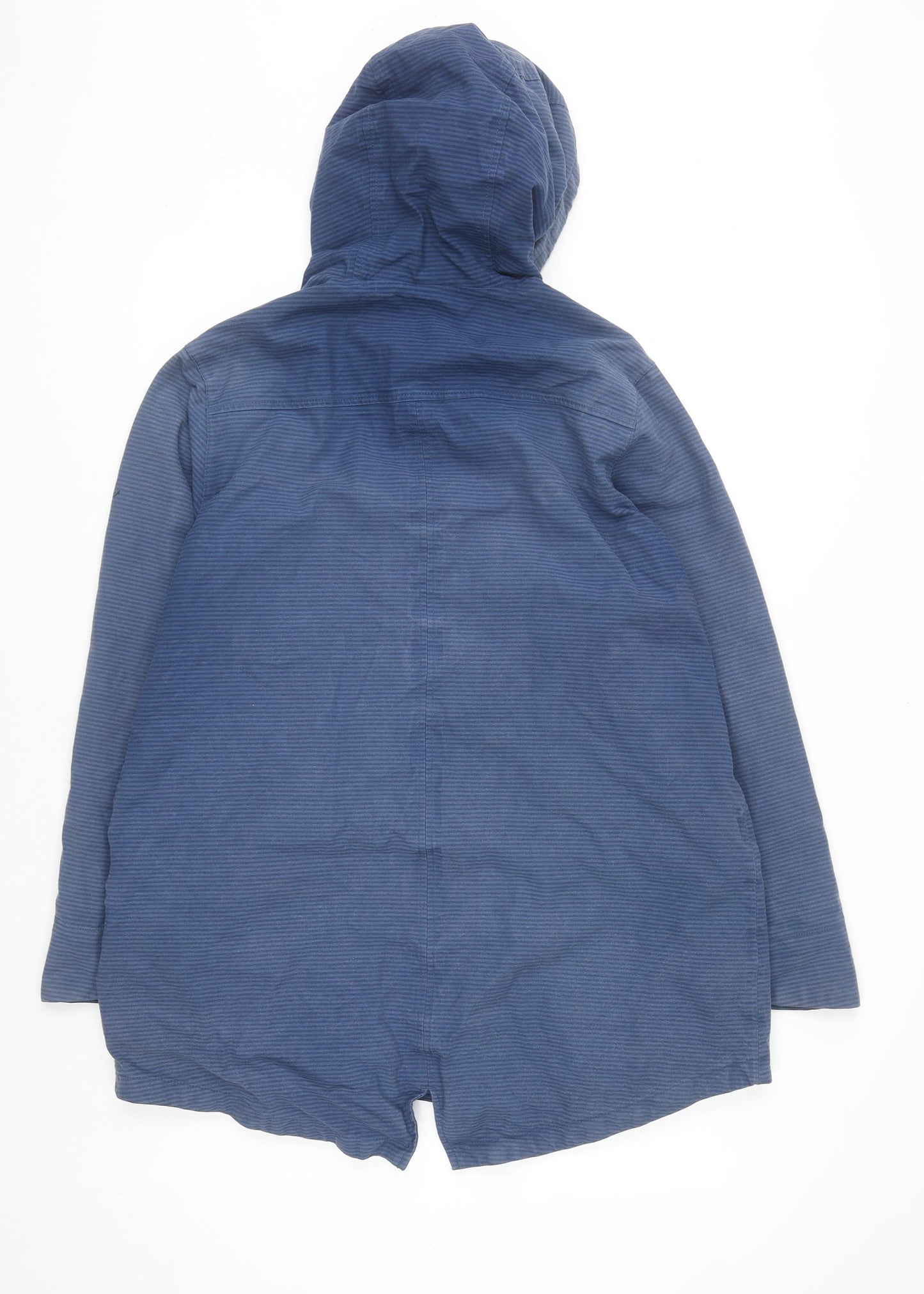 Seasalt Cornwall Women's Blue Hooded Waterproof Rain Coat Size 14