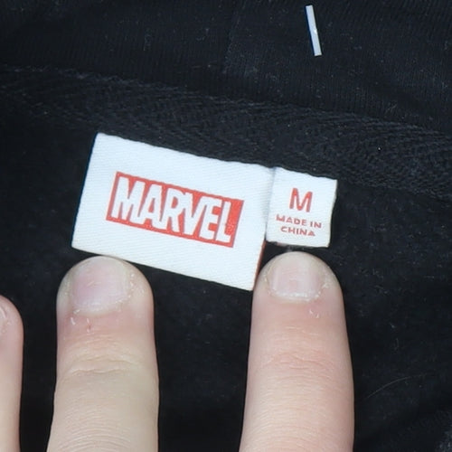 Marvel Men's Black Pullover Hoodie M Avengers Graphic Fleece
