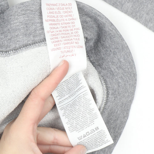 Nike Boys Grey Full Zip Hoodie Size M 137-147cm Standard Fit