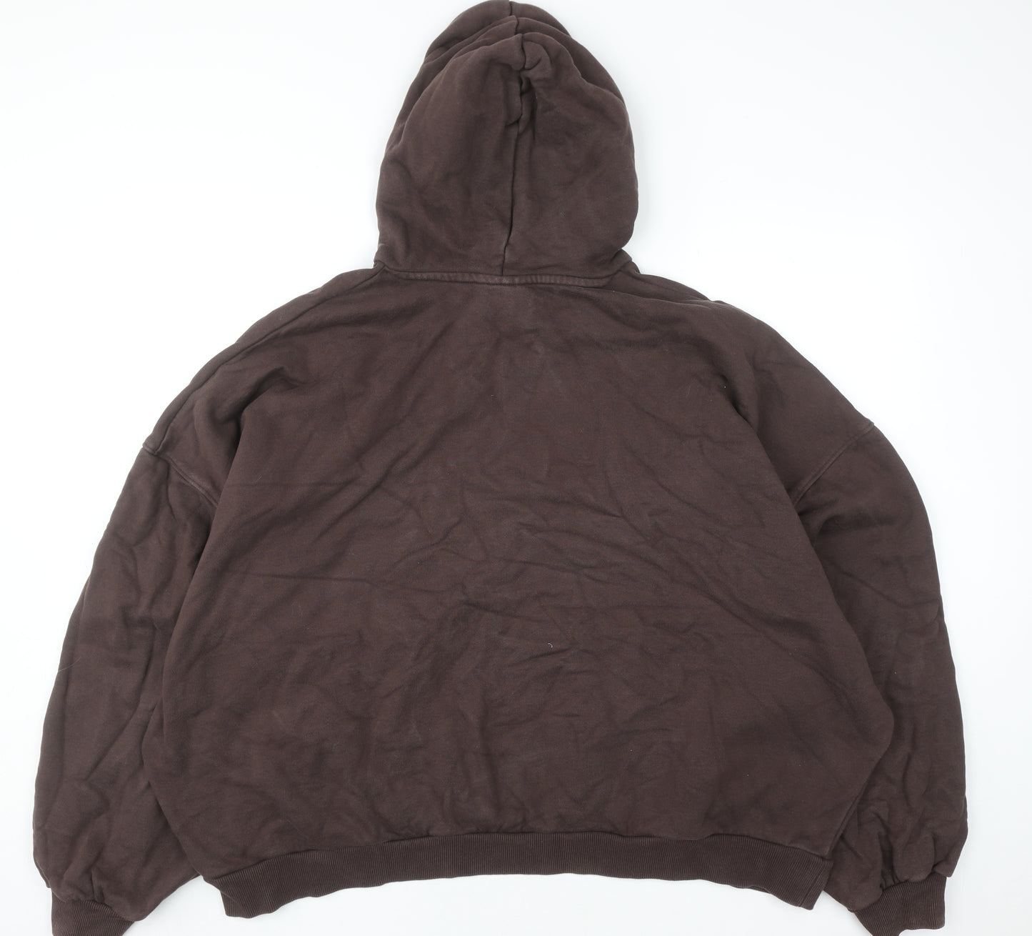 ASOS Design Women Brown 2XL Pullover Hoodie Cotton Blend