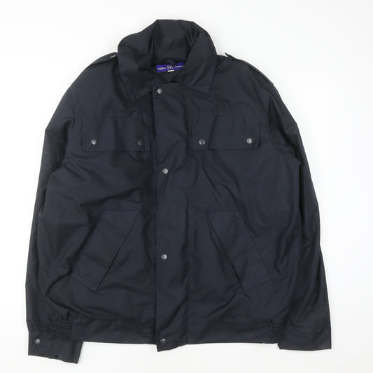 Miller Rayner Men's Black Polyester Mid-Length Lined Jacket Size M