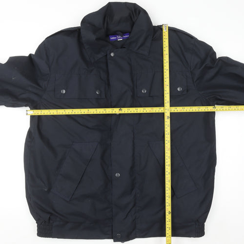 Miller Rayner Men's Black Polyester Mid-Length Lined Jacket Size M